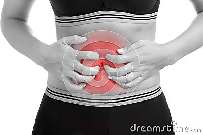 Stomach Ache Stock Photo