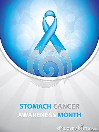 Stomach Cancer Awareness Month Background Vector Illustration