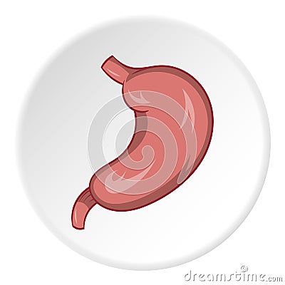 Stomach icon, cartoon style Vector Illustration