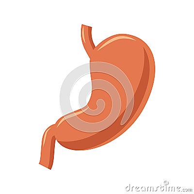 Stomach icon in cartoon style Vector Illustration