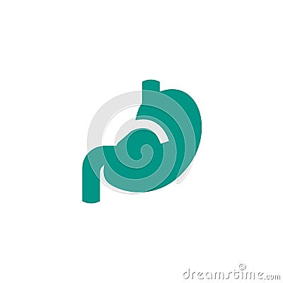 Stomach icon human digestion organ symbol design. medical healthcare vector illustration Cartoon Illustration