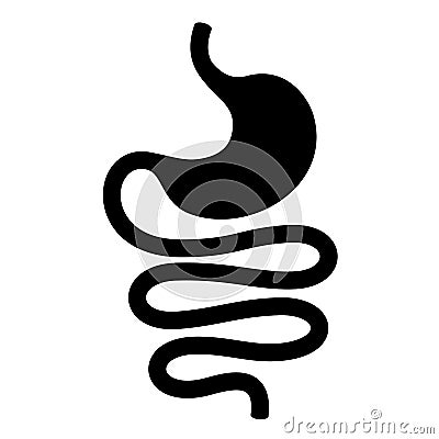 Stomach and intestine icon Vector Illustration