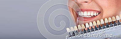 Stomatology Teeth Gap And Dental Implant Stock Photo