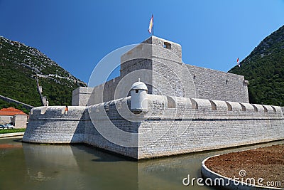 Ston fortress in Peljesac, Croatia Stock Photo