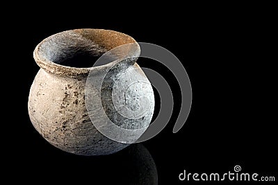 Stone-age Earthenware Jar Stock Photo