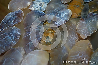 Stone age tools Stock Photo