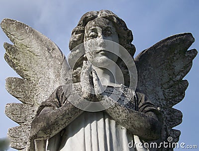 Stone Angel Stock Photo