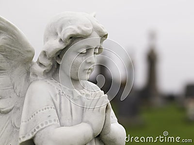 Stone Angel Stock Photo