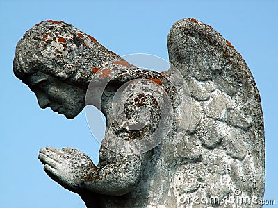 Stone angel Stock Photo