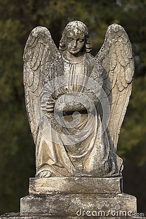 Stone angel Stock Photo