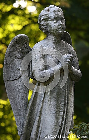 Stone Angel Stock Photo