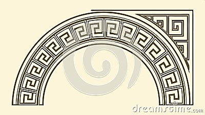 Stone archway, architectural structure illustration vector design Generative AI Vector Illustration