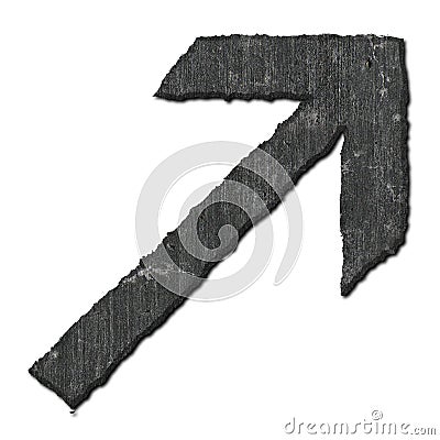 Stone arrow Stock Photo