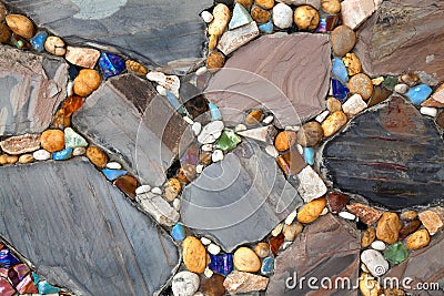 Stone bead Floor background. Editorial Stock Photo