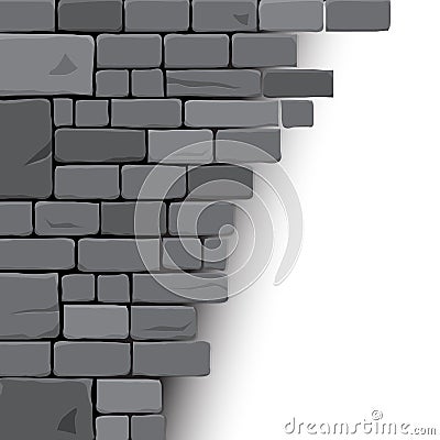 Stone block background Vector Illustration