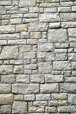 Stone block wall Stock Photo