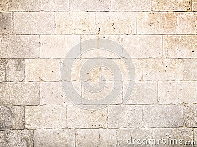 Stone block wall Stock Photo