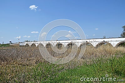 Stone bridge of Hortobagy Stock Photo