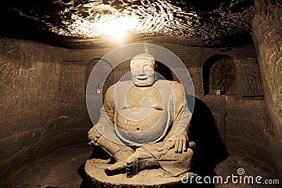 Stone Buddha Stock Photo