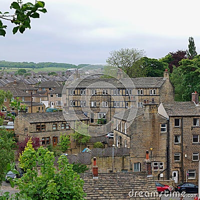 Stone built two and three story cottages Editorial Stock Photo