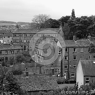 Stone built two and three story cottages Editorial Stock Photo