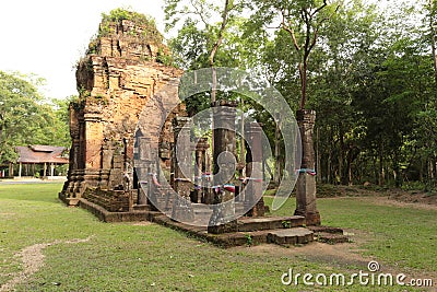 Stone Castle in Thailand Stone Castle in Thailand .Don Tuan Khmer Ruins built during the 15th -16th Centuryat Stock Photo