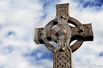 Stone Celtic Cross 5 Stock Photo