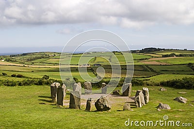 Stone Circle at Drombeg Stock Photo