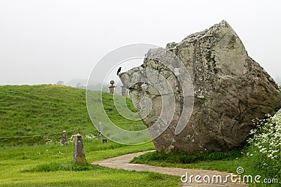 Avebury Henge Wiltshire United Kindom Stock Photo