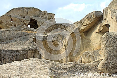 Stone city - Upliscikhe Stock Photo