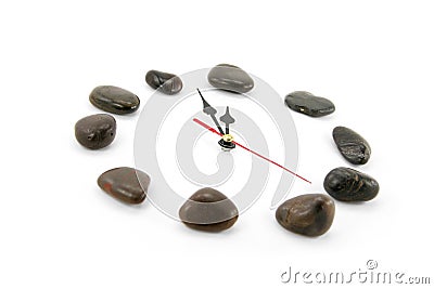 Stone clockface Stock Photo