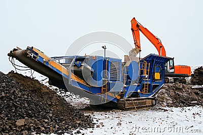 Stone crusher Stock Photo