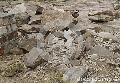 Stone day outside bright sun light Stock Photo