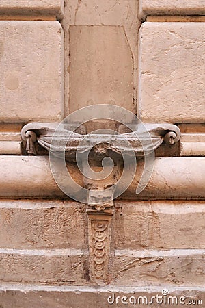 Drinking fountain, Piazza XX Settembre Stock Photo