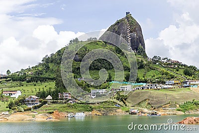 The Stone of El Peñol, in Antioquia, Colombia Stock Photo