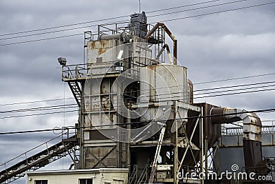 stone factory rock stone Stock Photo