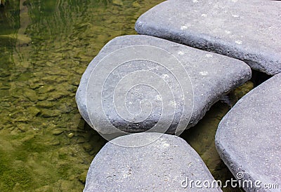 Stone floored sidewalks for design background. Stock Photo