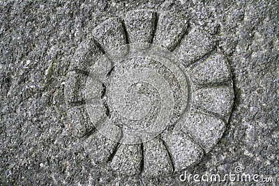 Stone flower Stock Photo