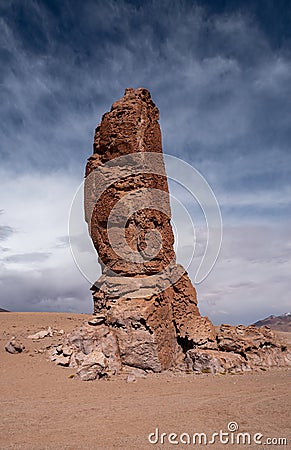Stone formation in Salar De Tara, Atacama Desert, Chile Stock Photo