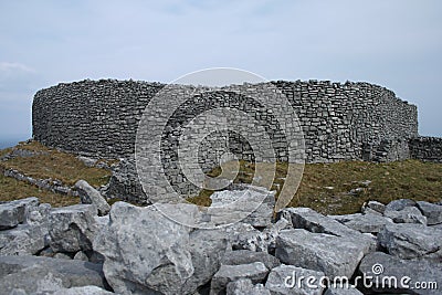 Stone fort Dun Eochla Stock Photo