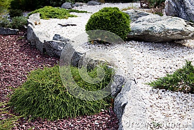 Stone garden Stock Photo