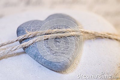 Stone heart Stock Photo