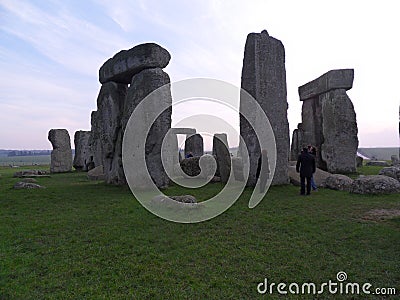 Stone Henge In England Winter Time Side View Editorial Stock Photo