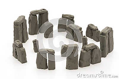 Stone Henge Isolated Stock Photo