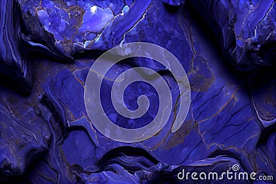 Stone lapis lazuli background texture, ai generation Stock Photo