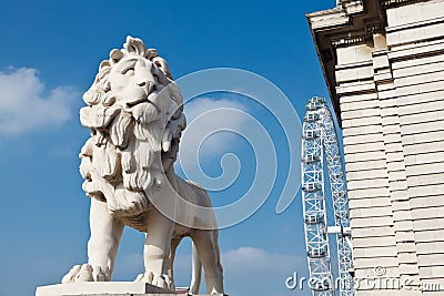 Stone Lion Editorial Stock Photo