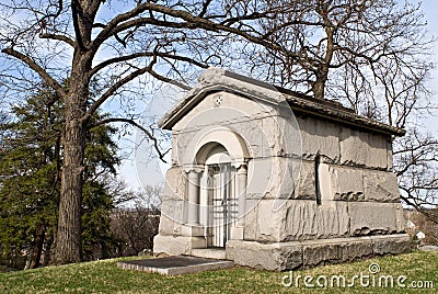 Stone Mausoleum Stock Photo