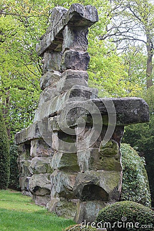 Stone monument in Alton Town Stock Photo