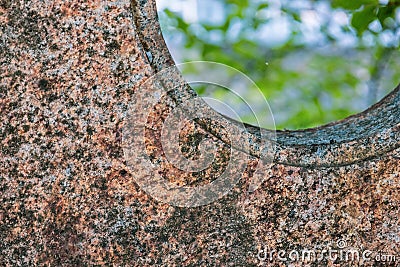 Stone monument taken outdoors in Japan Stock Photo