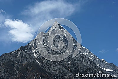 Stone mountain with blue sky Stock Photo